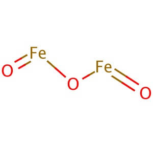 what is the chemical formula of iron oxide
