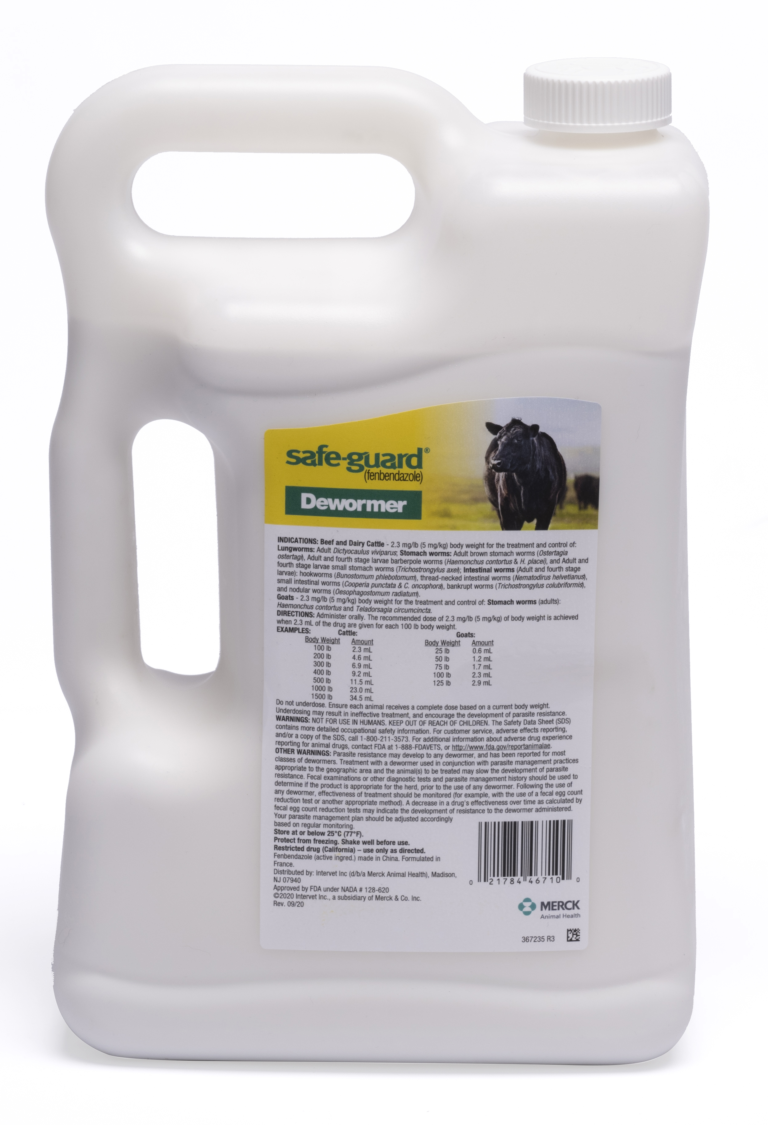 SafeGuard® Dewormer for Beef/Dairy Cattle and Goats 10 Suspension