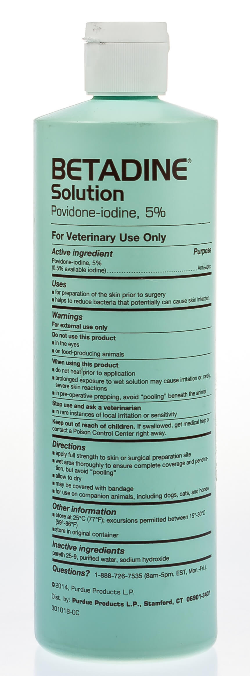 Betadine® Solution 5, 16oz Santa Cruz Animal Health