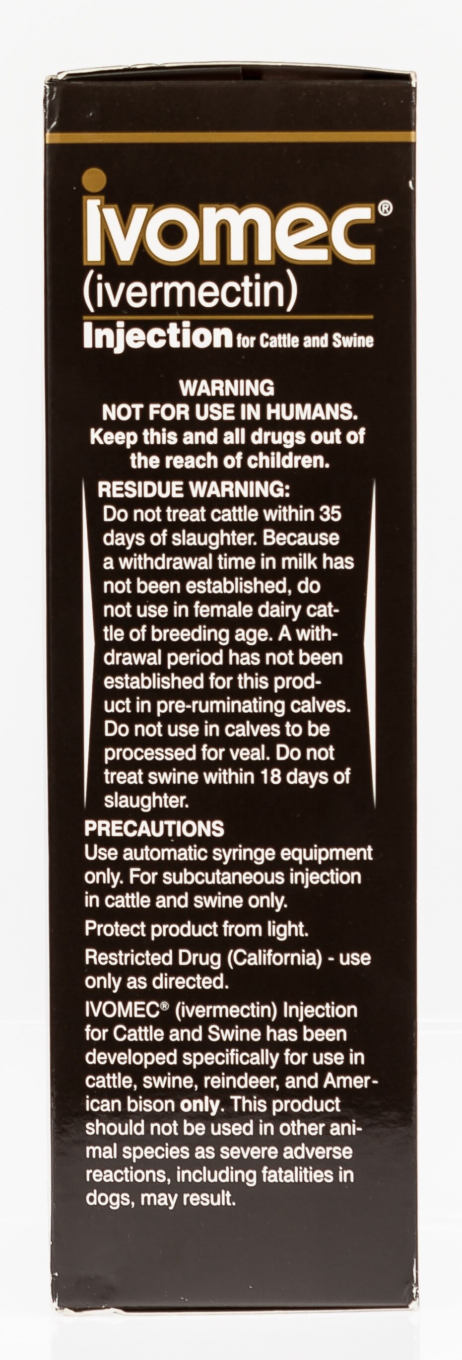 Ivomec® 1% Injection for Cattle and Swine | Santa Cruz ...