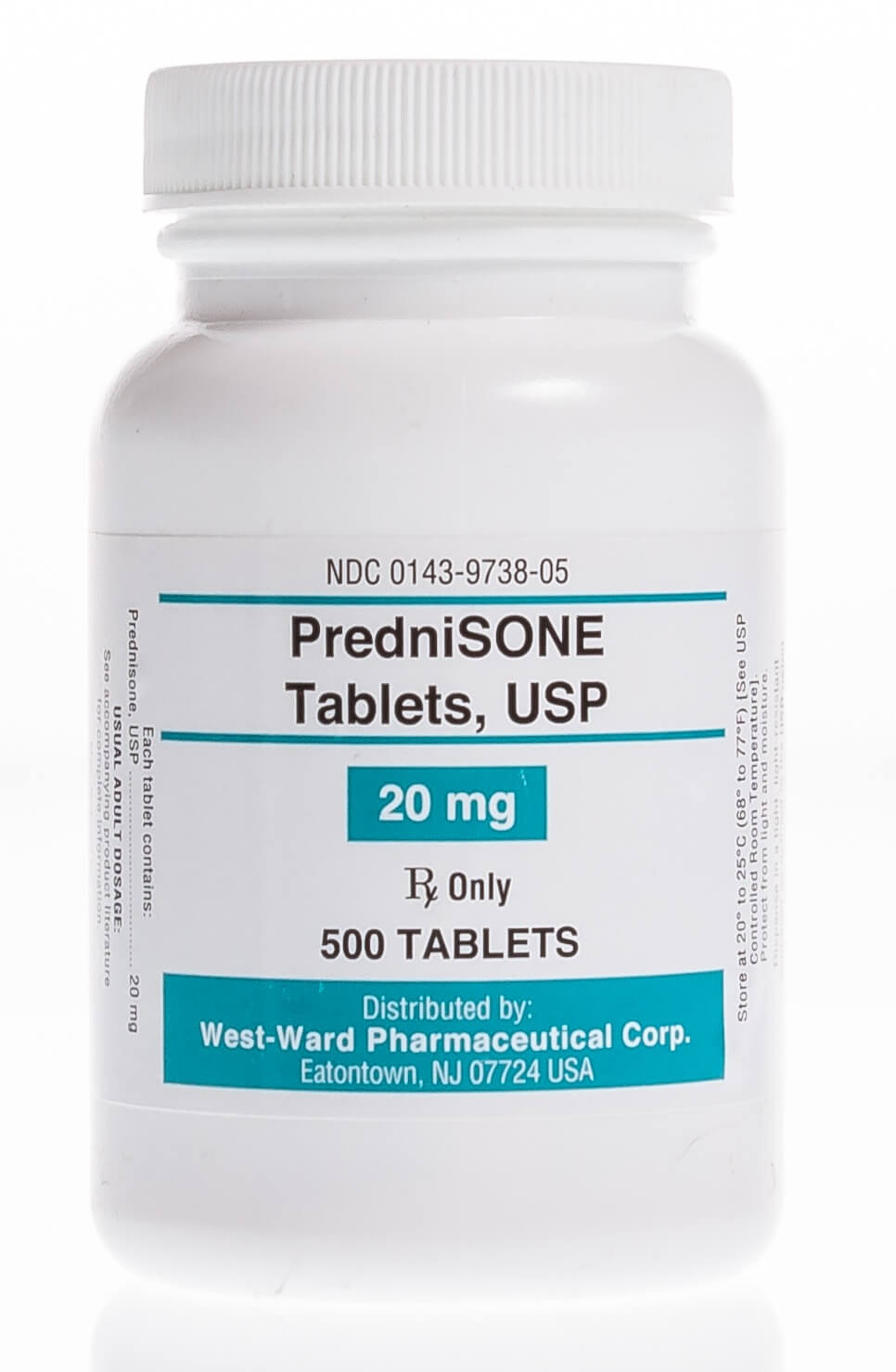 Prednisone Tabs 20 mg, 500 ct Santa Cruz Animal Health