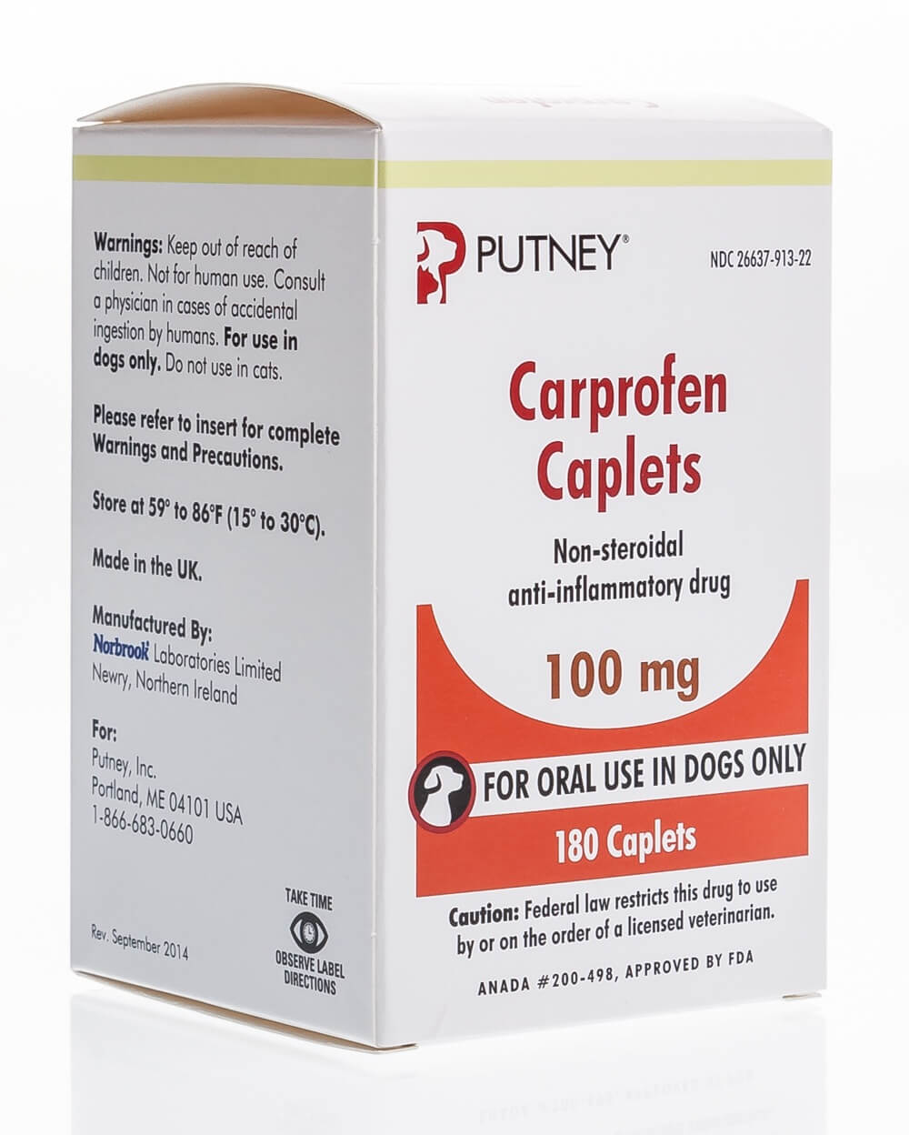 Carprofen Caplets 100 mg, 180 ct | Santa Cruz Animal Health
