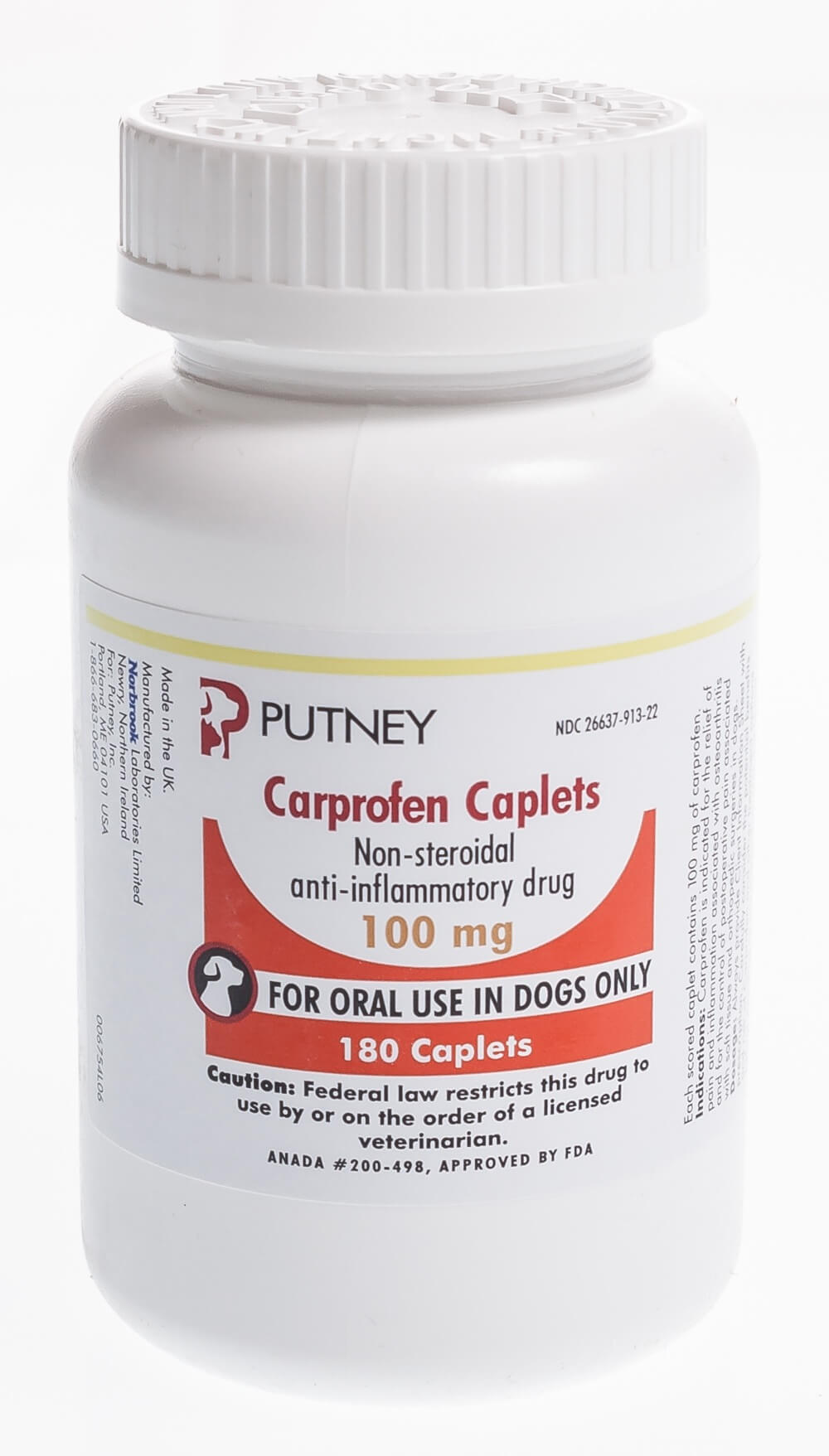 Carprofen Caplets 100 mg, 180 ct | Santa Cruz Animal Health