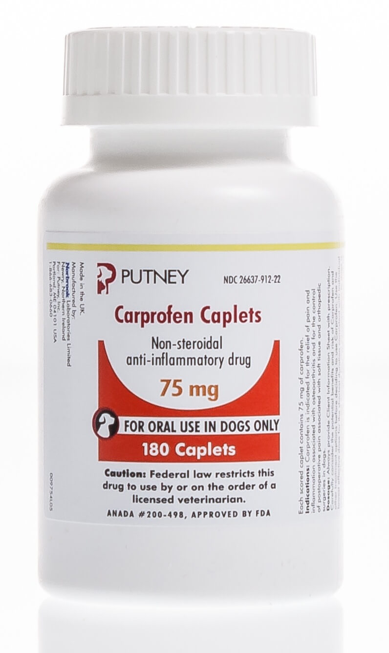 Carprofen Caplets 75 mg, 180 ct | Santa Cruz Animal Health