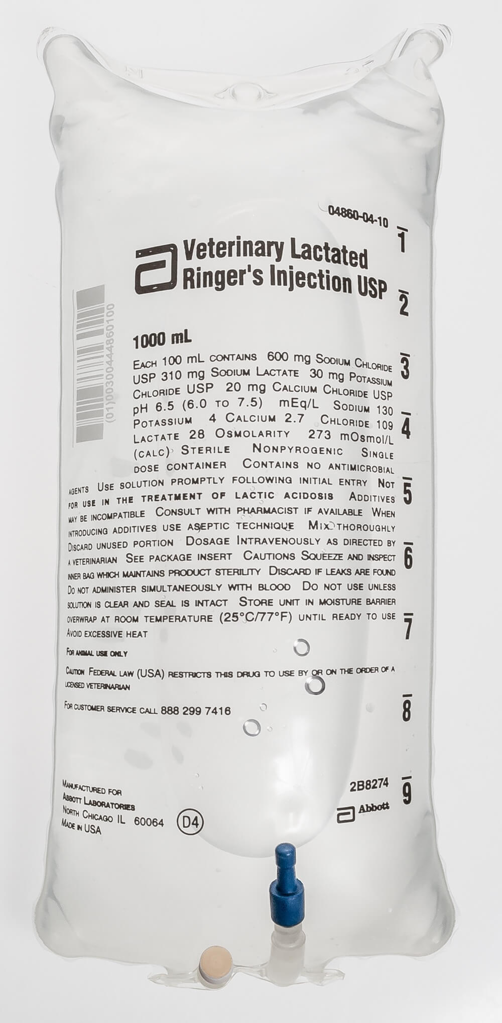 Ringer Lactate Pvc Bags 1000 Ml