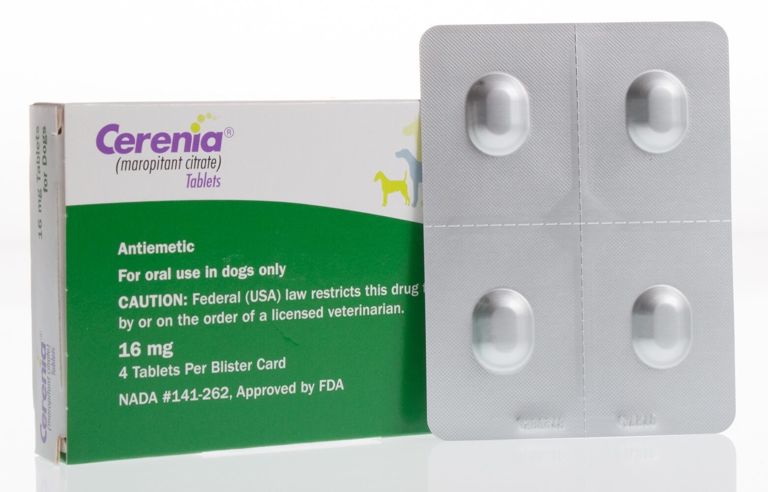 Cerenia® Tablets, 16 mg, 4/pk Santa Cruz Animal Health