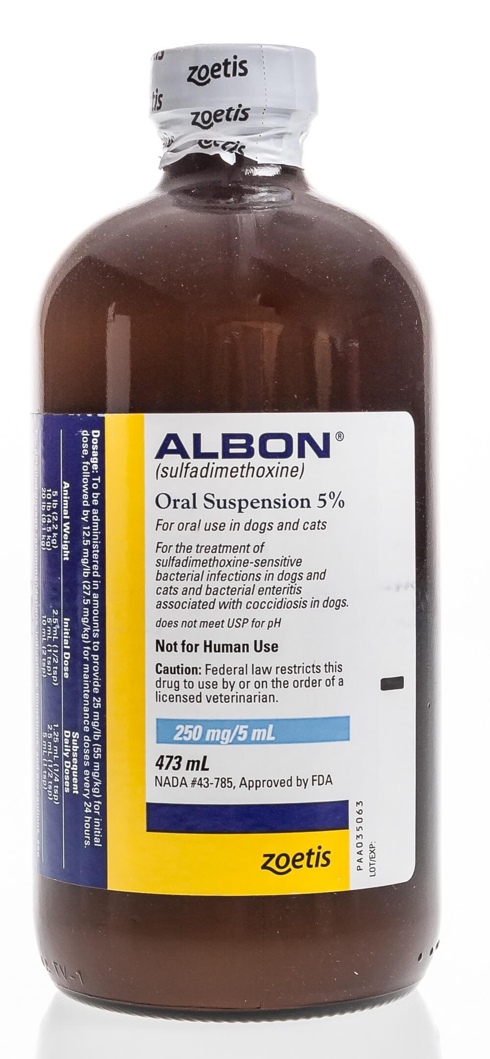 Albon dog medication