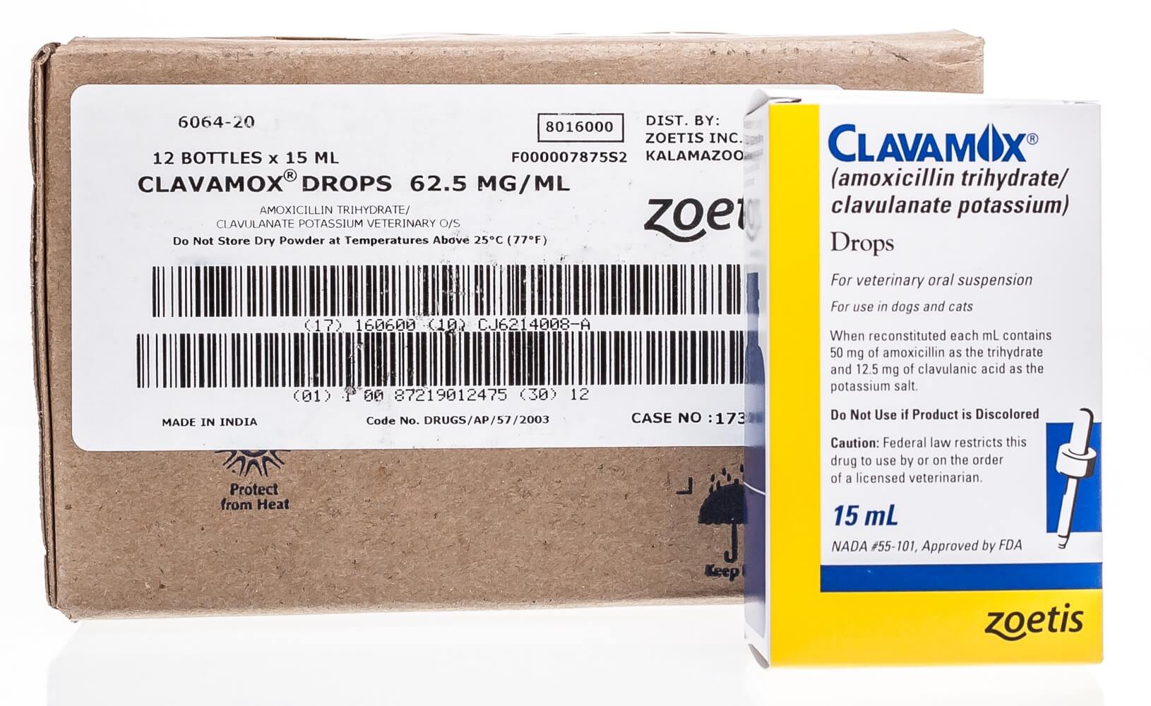 Clavamox® Drops, 12 x 15 ml Santa Cruz Animal Health