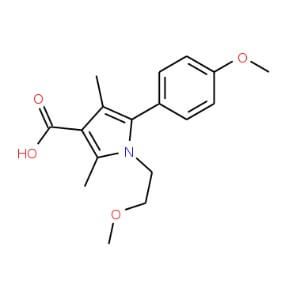 1 2 Methoxyethyl 5 4 Methoxyphenyl 2 4 Dimethyl 1H Pyrrole 3