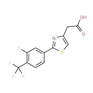 2 2 3 Fluoro 4 Trifluoromethyl Phenyl 1 3 Thiazol 4 Yl Acetic Acid