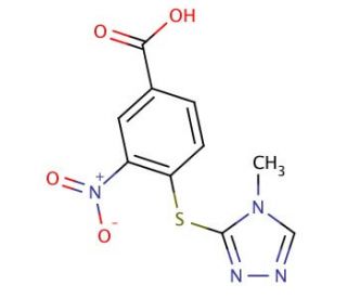 4 4 Methyl 4H 1 2 4 Triazol 3 Ylsulfanyl 3 Nitro Benzoic Acid Sc