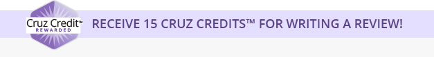 Receive 15 CruzCredits for writing a review