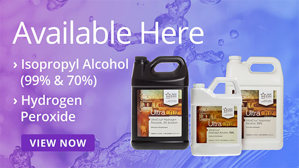 Personal protection products – isopropyl alcohol, hydrogen peroxide, hand sanitizer and nitrile gloves.