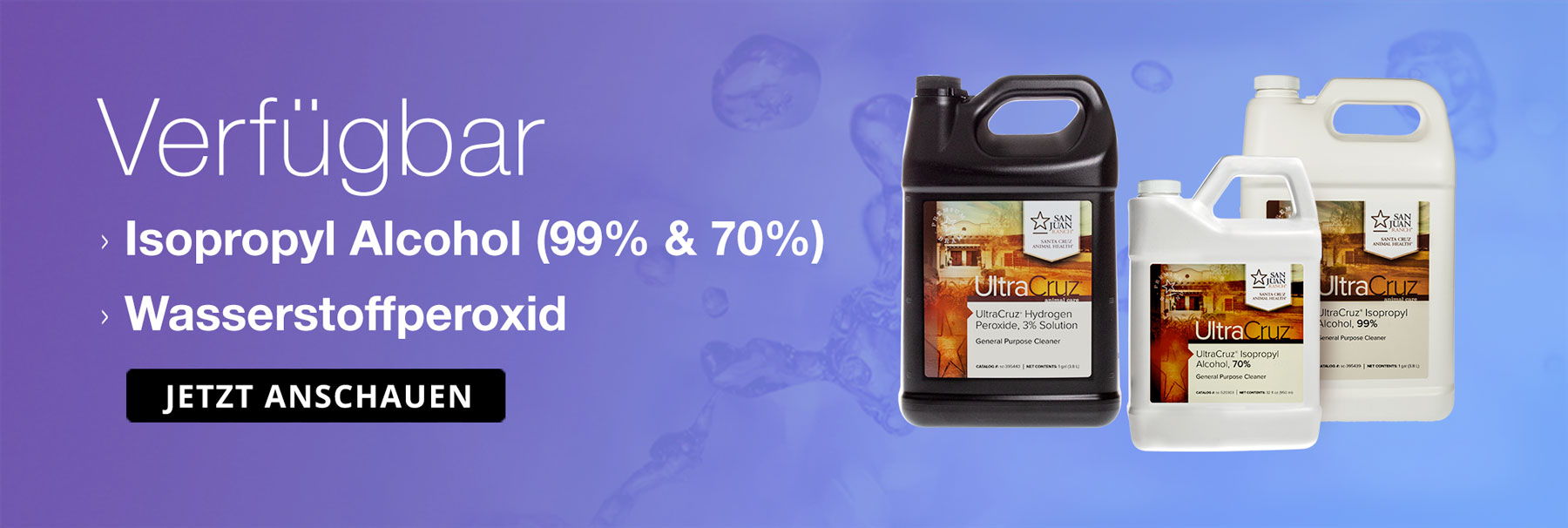 Isopropylalkohol und Wasserstoffperoxid (70 % und 99 %)