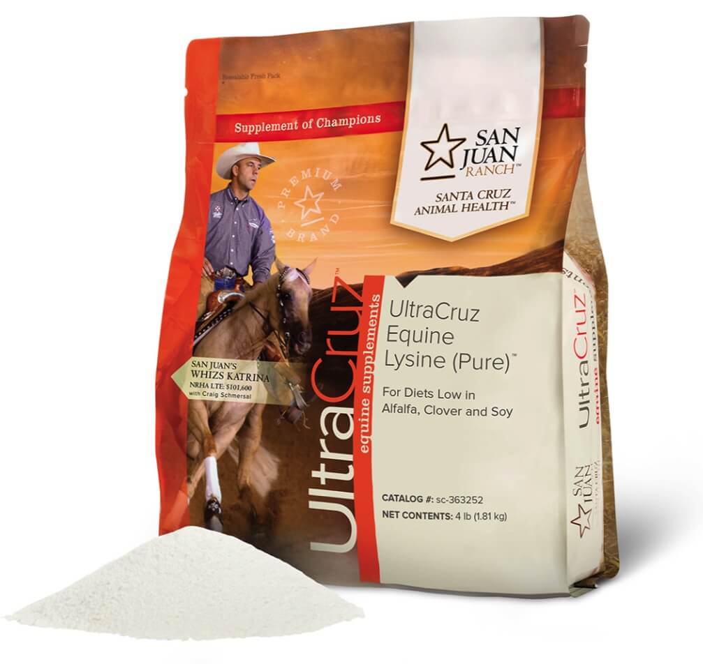 UltraCruz Equine Lysine (Pure) Supplement for Horses, 4 lb, Powder (360