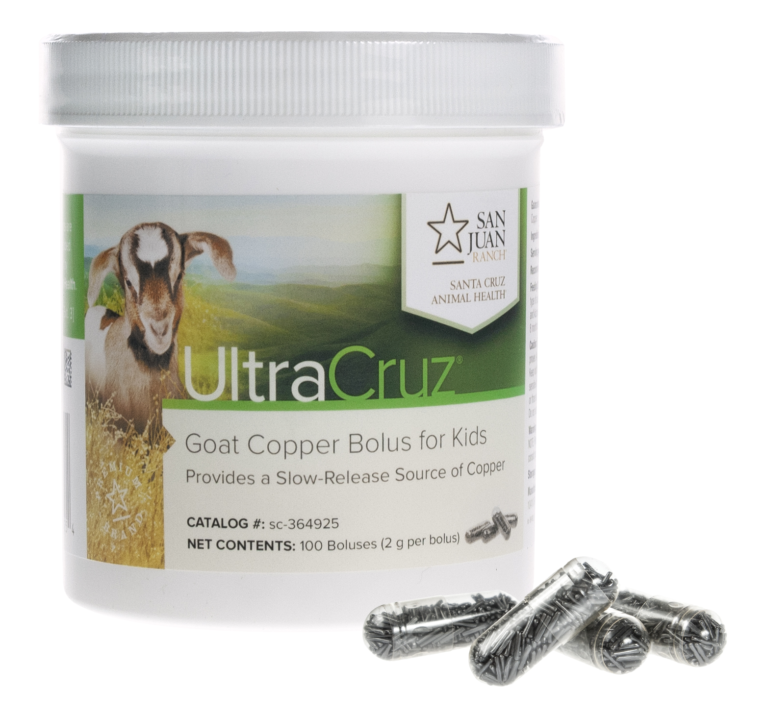 UltraCruz Goat Copper Bolus Supplement for kid goats, 100 count (2