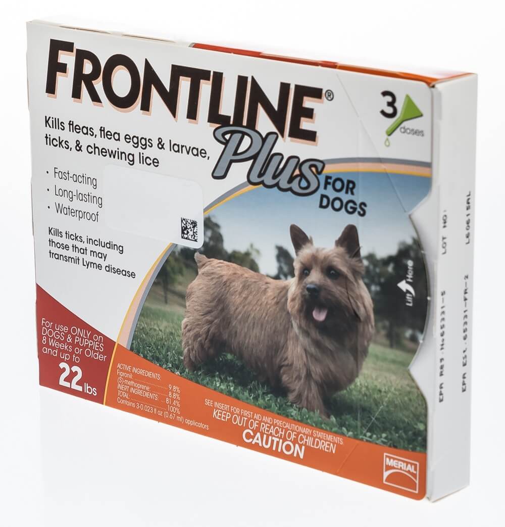 Frontline Plus For Dogs 0 22 Lbs 3 Ds pk EBay