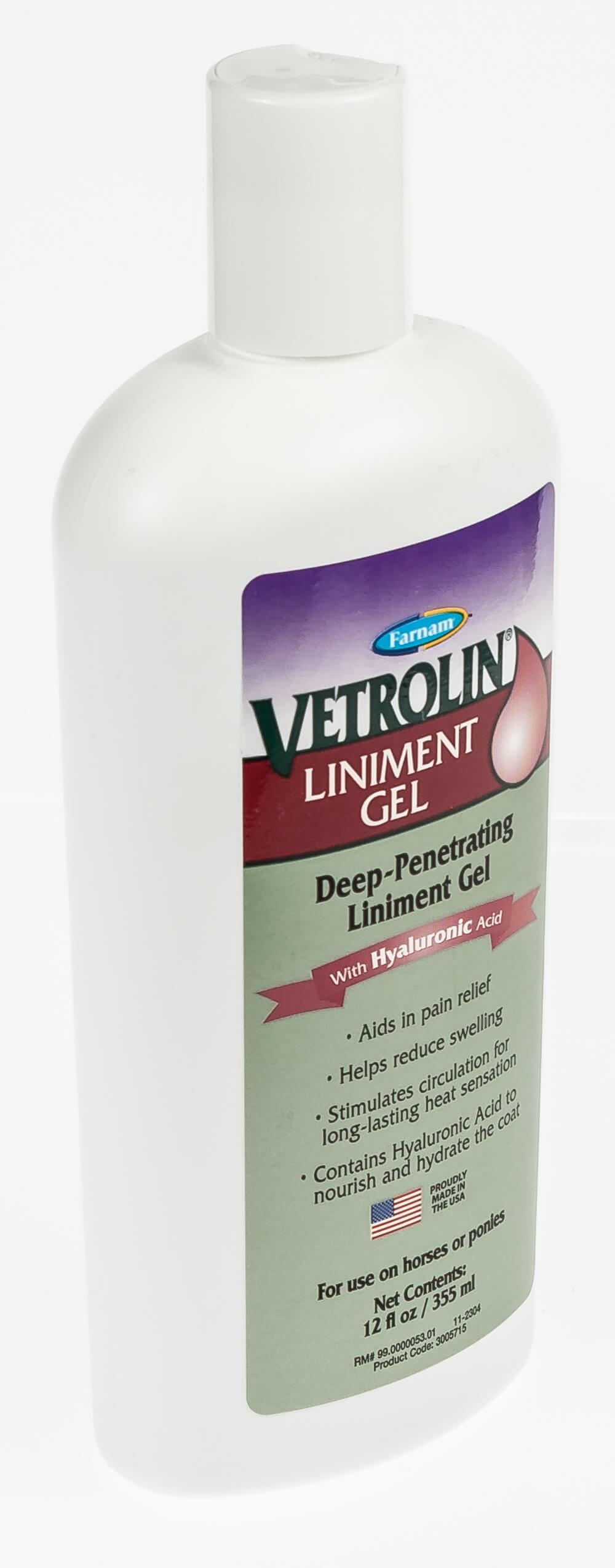 Vetrolin Liniment Gel with Hyaluronic Acid, 12 oz 86621057159 | eBay