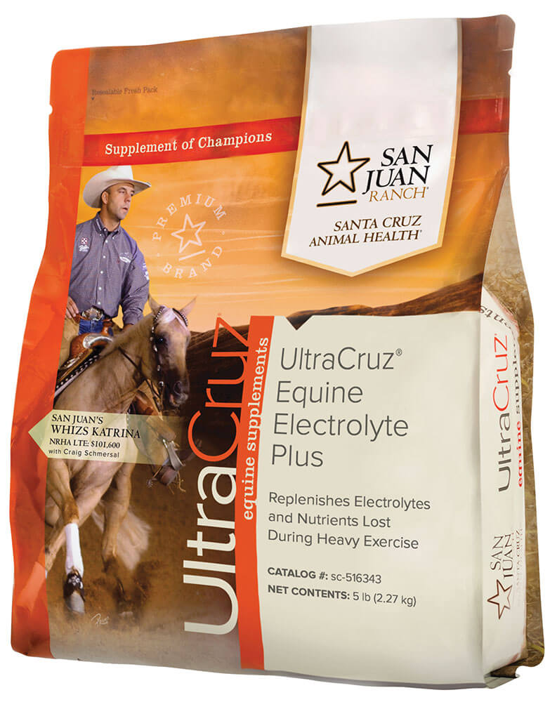 UltraCruz Equine Electrolyte Plus Supplement for Horses, 5 lb, Pellet