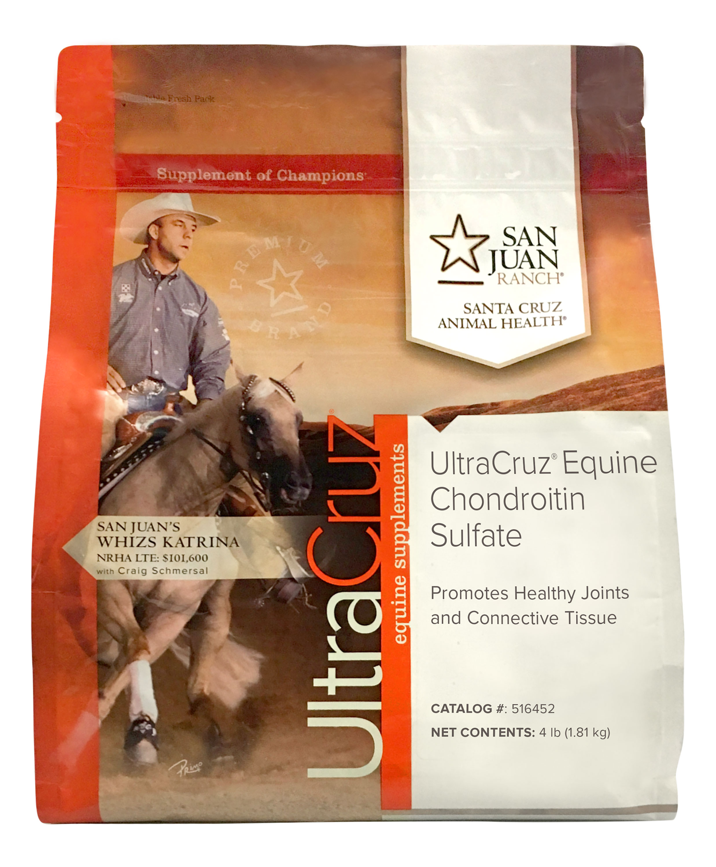 UltraCruz Equine Chondroitin Sulfate Joint Horse Supplement 4 lb Pellet