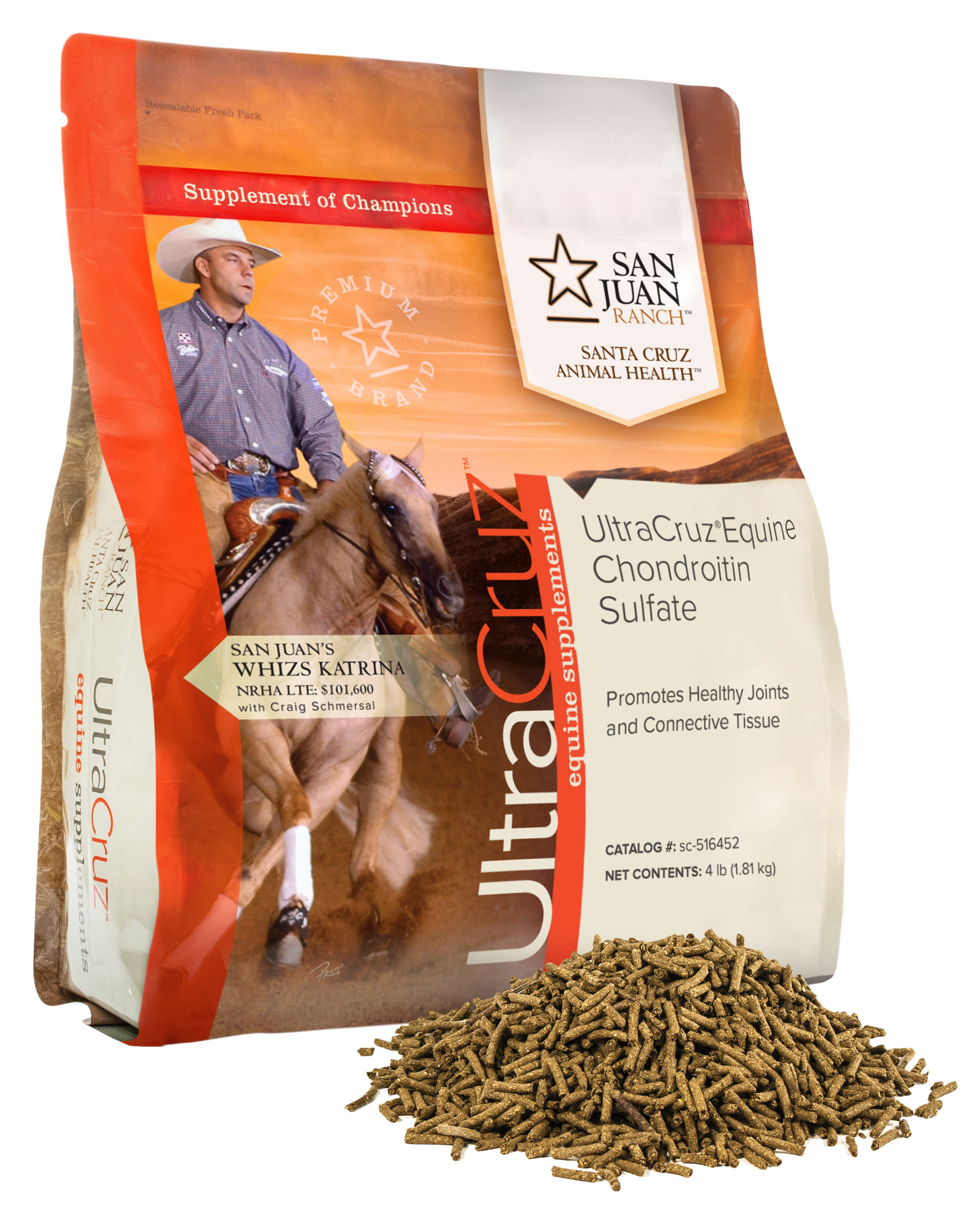 UltraCruz Equine Chondroitin Sulfate Joint Horse Supplement 4 lb Pellet (32 Day) 810500028370 eBay