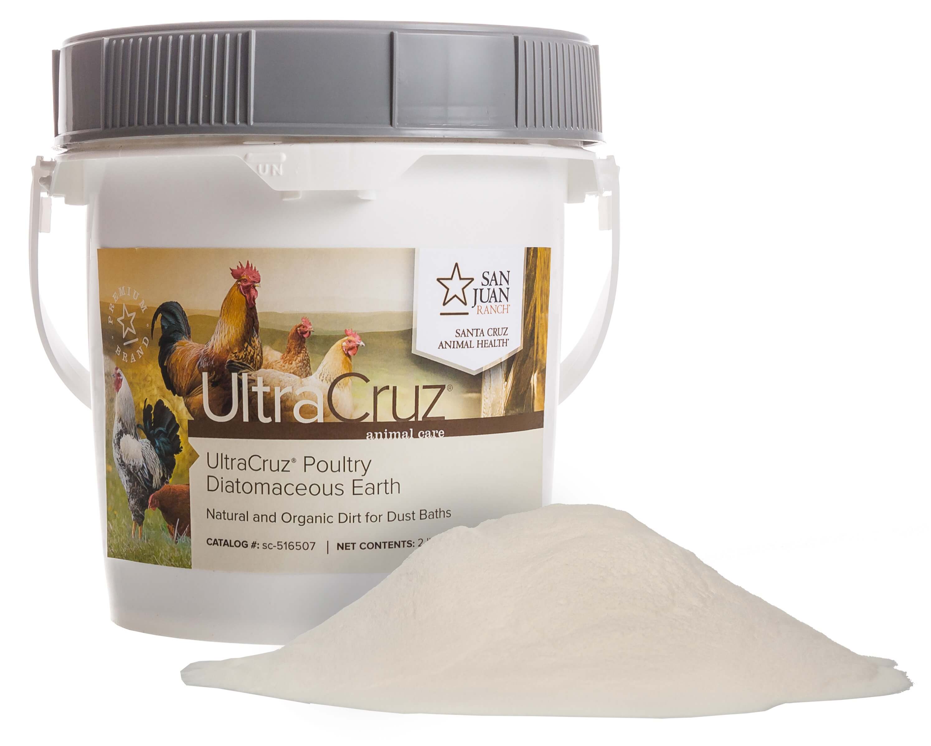 UltraCruz Poultry Diatomaceous Earth for Chicken Coops, 2 lb