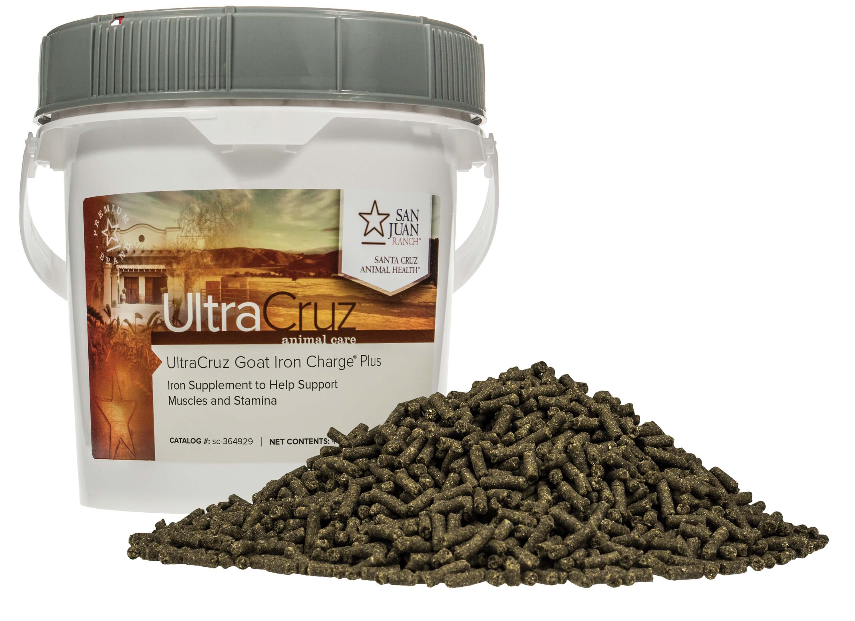 UltraCruz Goat Iron Charge Plus Supplement, 4 lb, Pellet (85 Day Supply