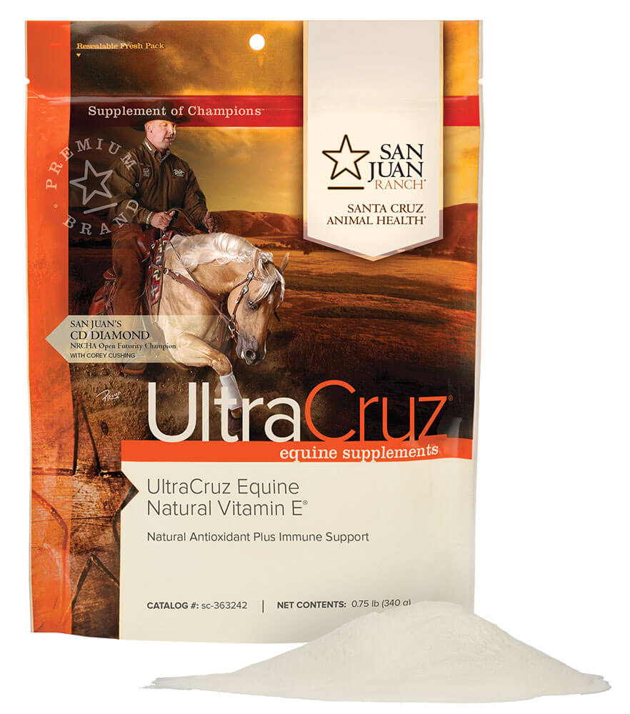 UltraCruz Equine Natural Vitamin E Supplement for Horses 0.75lb Powder