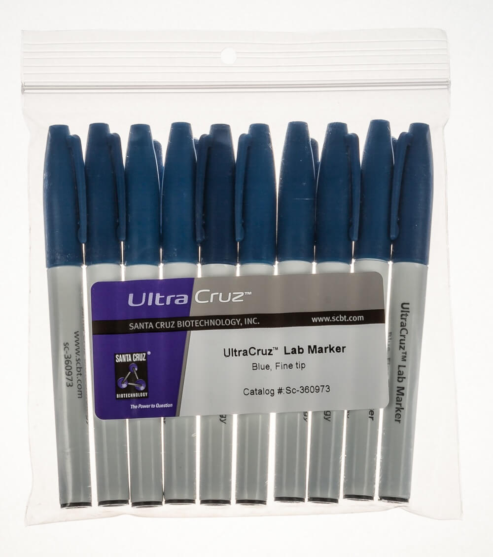 UltraCruz® Lab Marker, Fine tip, Blue 10/pk | Santa Cruz Biotech