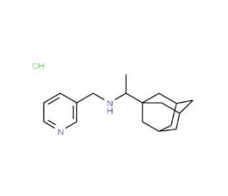 (1-Adamantan-1-yl-ethyl)-pyridin-3-yl-methyl-amine hydrochloride - chemical structure image