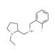 (1-Ethyl-pyrrolidin-2-ylmethyl)-(2-fluoro-benzyl)-amine (CAS 726162-88-5) - chemical structure image