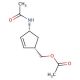 (1R,4S)-rel-N-[4-[(Acetyloxy)methyl]-2-cyclopenten-1-yl]acetamide (CAS 61865-50-7) - chemical structure image