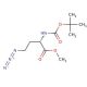 (2S)-N-Boc-2-amino-4-azido-butanoic acid methyl ester (CAS 359781-97-8) - chemical structure image