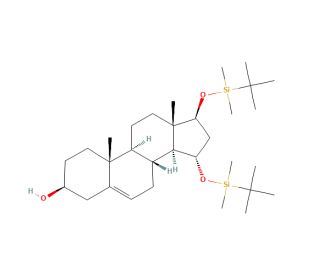 (3&beta;,15&alpha;,17&beta;)-15,17-Bis-O-(tert-butyldimethylsilyloxy) Androst-5-en-3-ol (CAS 65429-25-6) - chemical structure image