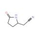 (5-oxopyrrolidin-2-yl)acetonitrile (CAS 98134-78-2) - chemical structure image