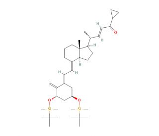 (5E)-1,3-Bis-O-(tert-Butyldimethylsilyl)-24-oxo-calcipotriene (CAS 112849-17-9) - chemical structure image