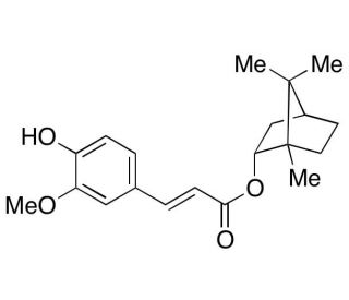 (&minus;)-Bornyl Ferulate (CAS 55511-07-4) - chemical structure image
