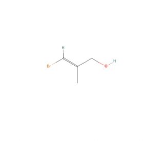 (E)-3-Bromo-2-methyl-2-propen-1-ol (CAS 84695-29-4) - chemical structure image