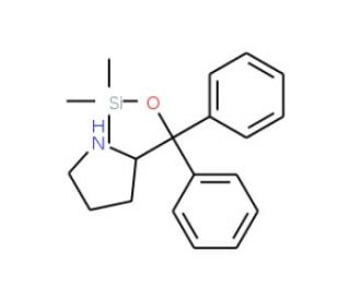 (R)-(&plus;)-&alpha;,&alpha;-Diphenyl-2-pyrrolidinemethanol trimethylsilyl ether (CAS 943757-71-9) - chemical structure image