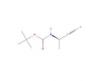 (R)-N-Boc-3-amino-1-butyne (CAS 118080-82-3) - chemical structure image