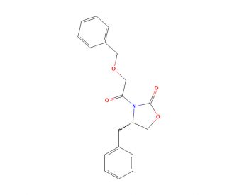 (S)-(&plus;)-4-Benzyl-3-benzyloxyacetyl-2-oxazolidinone (CAS 236110-81-9) - chemical structure image