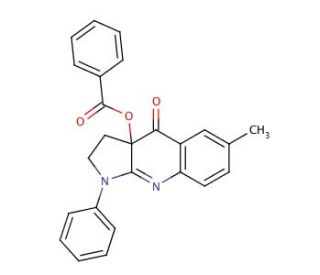 (S)-(&minus;)-Blebbistatin O-Benzoate (CAS 1217832-61-5) - chemical structure image