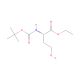 (S)-N-Boc-L-homoserine Ethyl Ester (CAS 147325-09-5) - chemical structure image