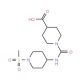 1-[(1-methanesulfonylpiperidin-4-yl)carbamoyl]piperidine-4-carboxylic acid - chemical structure image