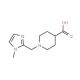 1-[(1-methyl-1H-imidazol-2-yl)methyl]piperidine-4-carboxylic acid - chemical structure image