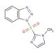 1-[(1-Methyl-1H-imidazol-2-yl)sulfonyl]-1H-benzotriazole (CAS 678173-46-1) - chemical structure image