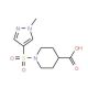 1-[(1-Methyl-1H-pyrazol-4-yl)sulfonyl]piperidine-4-carboxylic acid - chemical structure image