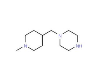1-[(1-Methylpiperidin-4-yl)methyl]piperazine (CAS 496808-04-9) - chemical structure image