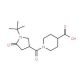 1-[(1-tert-butyl-5-oxopyrrolidin-3-yl)carbonyl]piperidine-4-carboxylic acid - chemical structure image