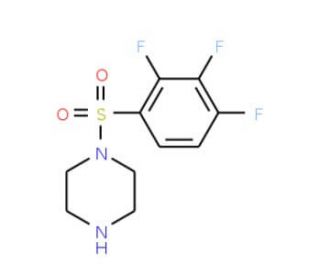 1-[(2,3,4-trifluorophenyl)sulfonyl]piperazine - chemical structure image